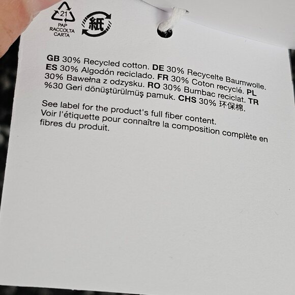 & Other Stories Women US 6 Mini Dress B&W Recycled Cotton Tweed Square Neck $199 - Picture 11 of 12